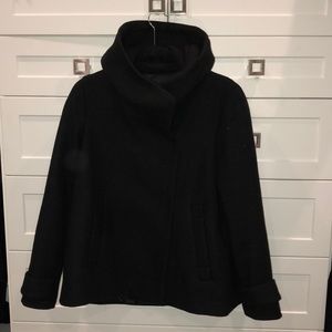 Zara Black Hooded jacket